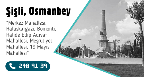 Şişli Aygaz Bayi, Merkez Mahallesi, Halaskargazi, Bomonti, Halide Edip Adıvar Mahallesi, Meşrutiyet Mahallesi, 19 Mayıs Mahallesi, Cumhuriyet Mahallesi, Akar Caddesi